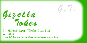 gizella tokes business card