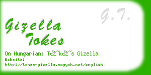 gizella tokes business card